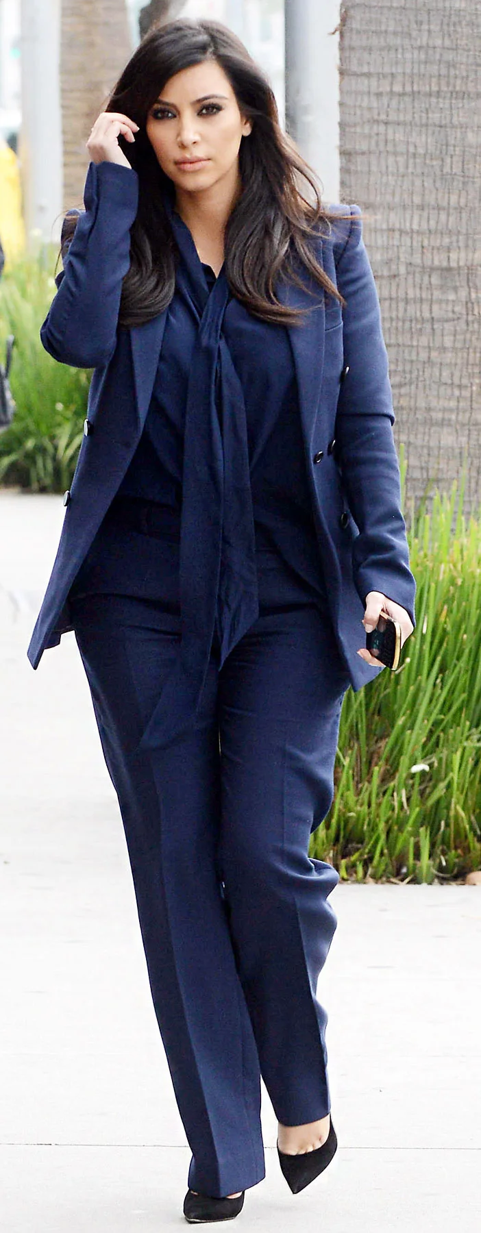 black shoes navy trousers