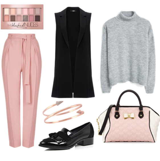Pastel pink jogger pants | HOWTOWEAR Fashion