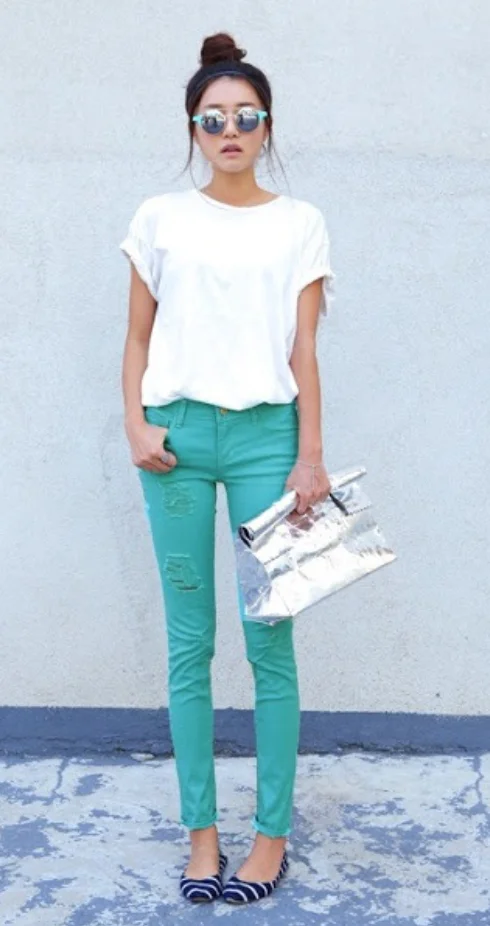 emerald green jeans