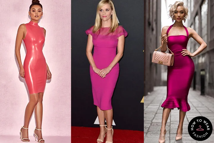 Magenta bodycon dresses