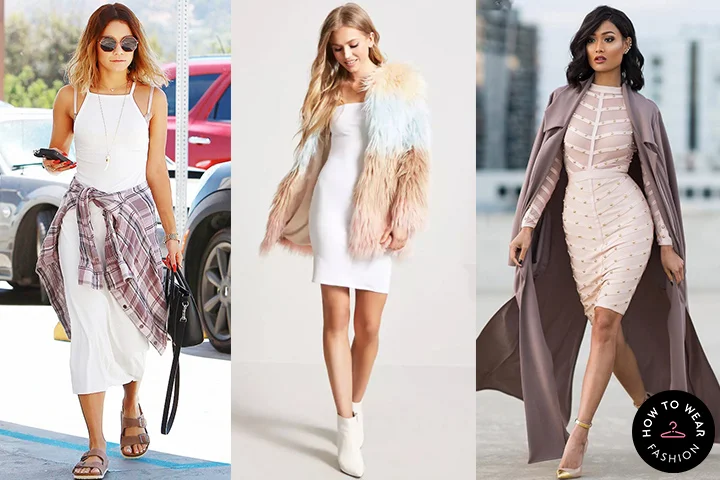 White bodycon dresses