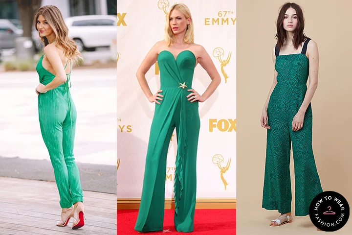 Emerald green jumpsuits