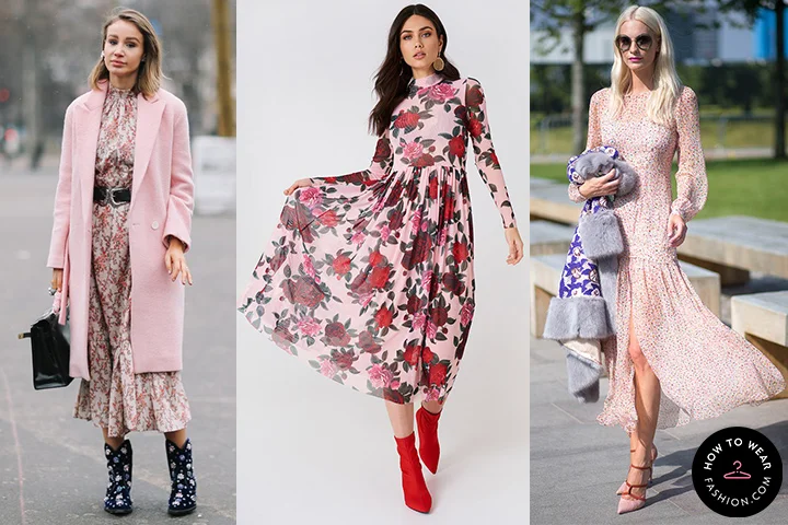 Pastel pink midi dresses
