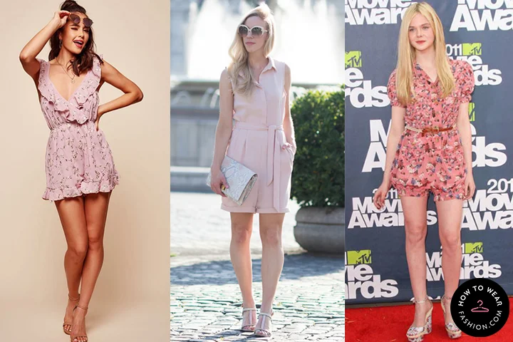 Pastel pink rompers