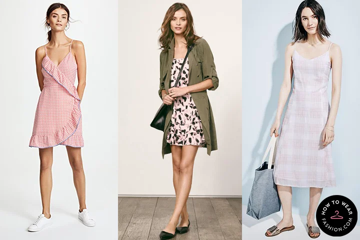 Pastel pink sun dresses