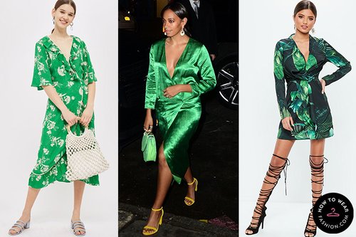 Evening Dress Emerald Green Spring Dress Zara Satin Effect Wrap Dress Mini  Midi Green Draped XS