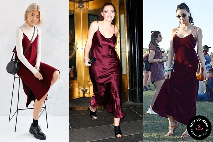 How to wear slip dresses