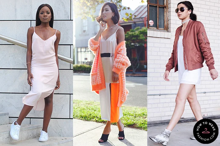 White slip dresses