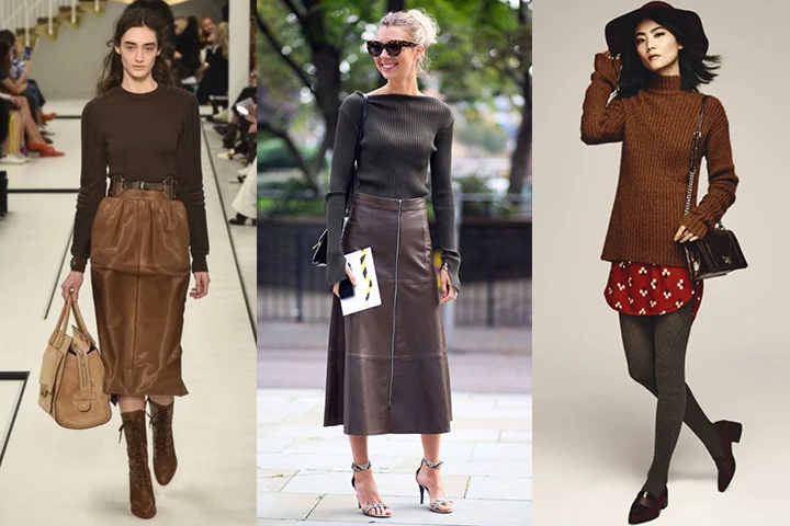 Brown pullover sweaters