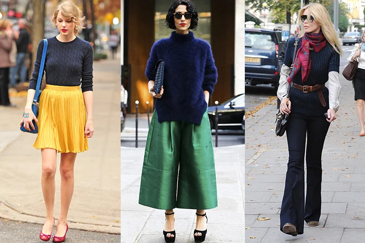 Navy blue pullover sweaters