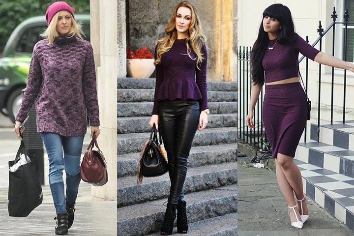 Royal purple sweater Outlet