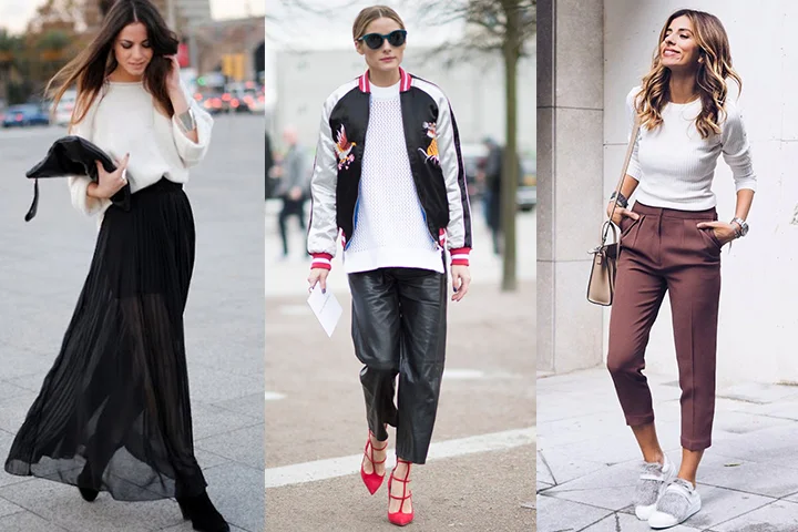 White pullover sweaters