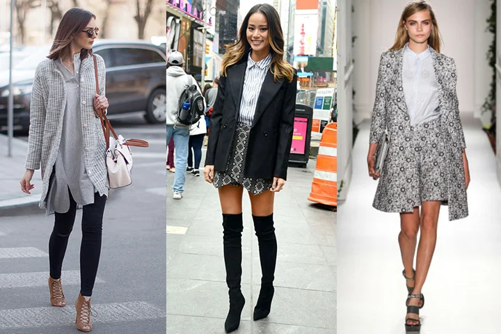 Light gray button downs