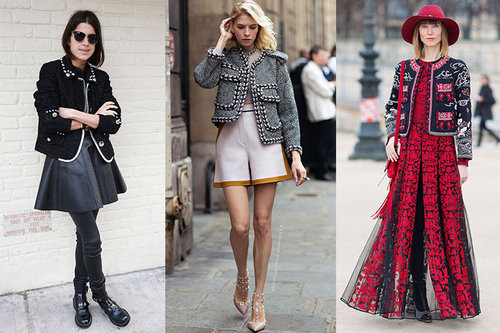 wear chanel jacket — Toppers | HOWTOWEAR Fashion