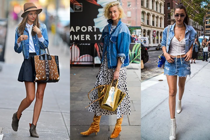 Medium blue denim jackets