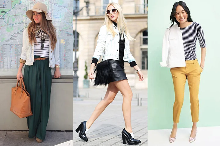 white denim jacket styling