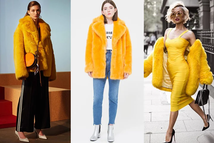 yellow coat outfits
