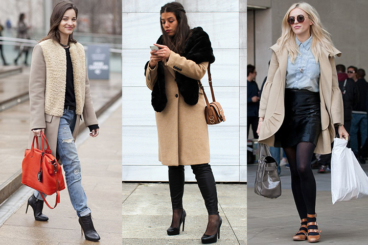 Tan overcoats