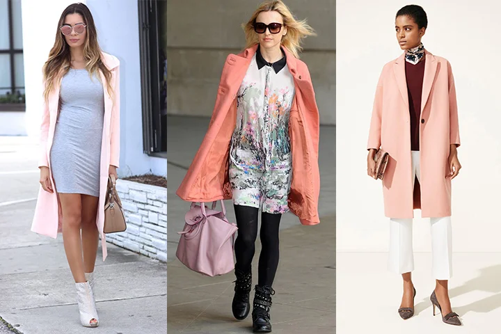 Peach overcoats