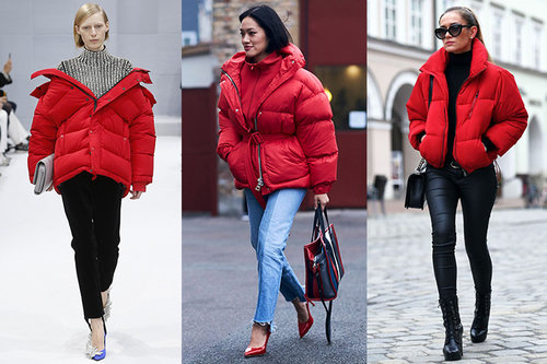 Red Puffer Jacket  Casual Winter Look - Karina Style Diaries