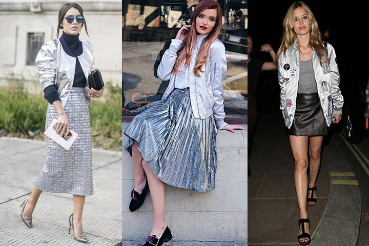 Light gray bomber jackets