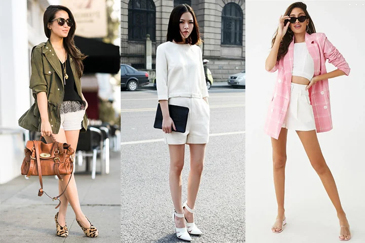 White short shorts