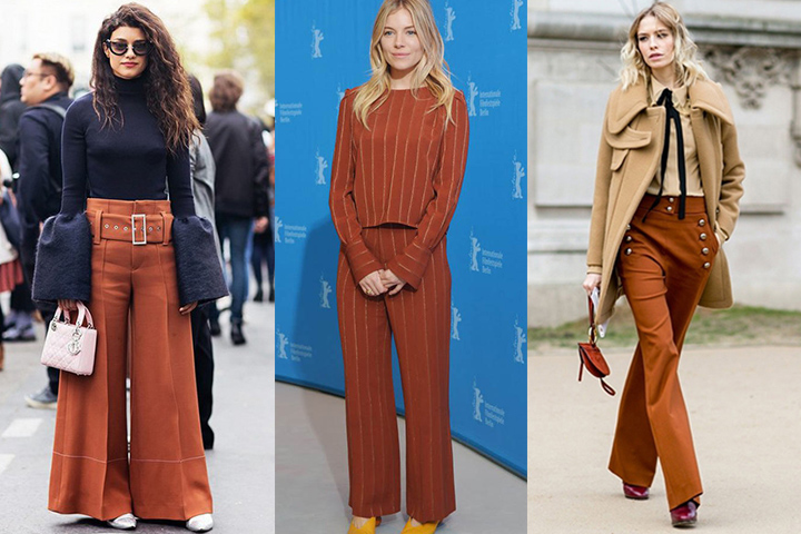 Camel Wide Leg Trousers  In The Style