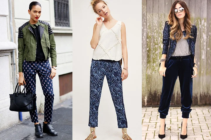 Navy blue jogger pants