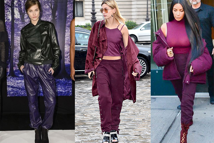 Royal purple jogger pants