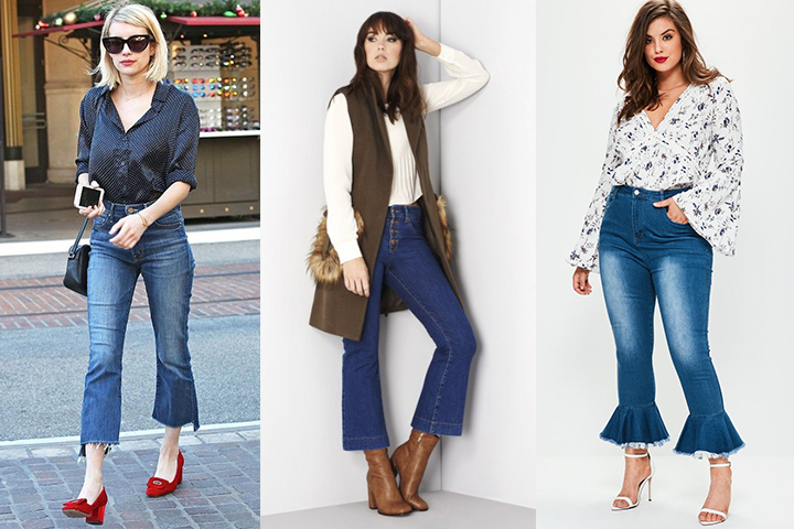 How to wear crop flare jeans