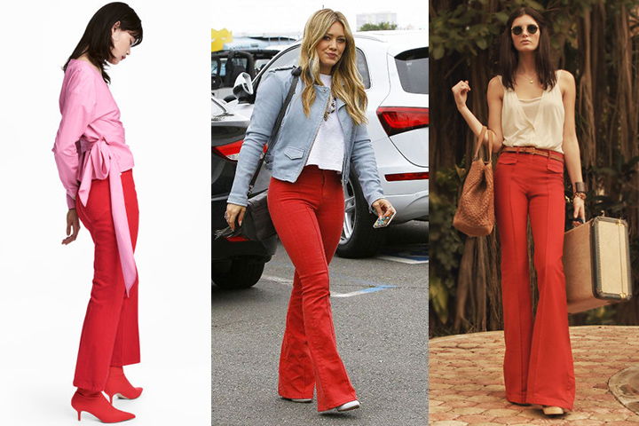 Vintage Flare Pants - Red | Garmentory