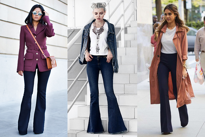 How to wear flare jeans | HOWTOWEAR Fashion