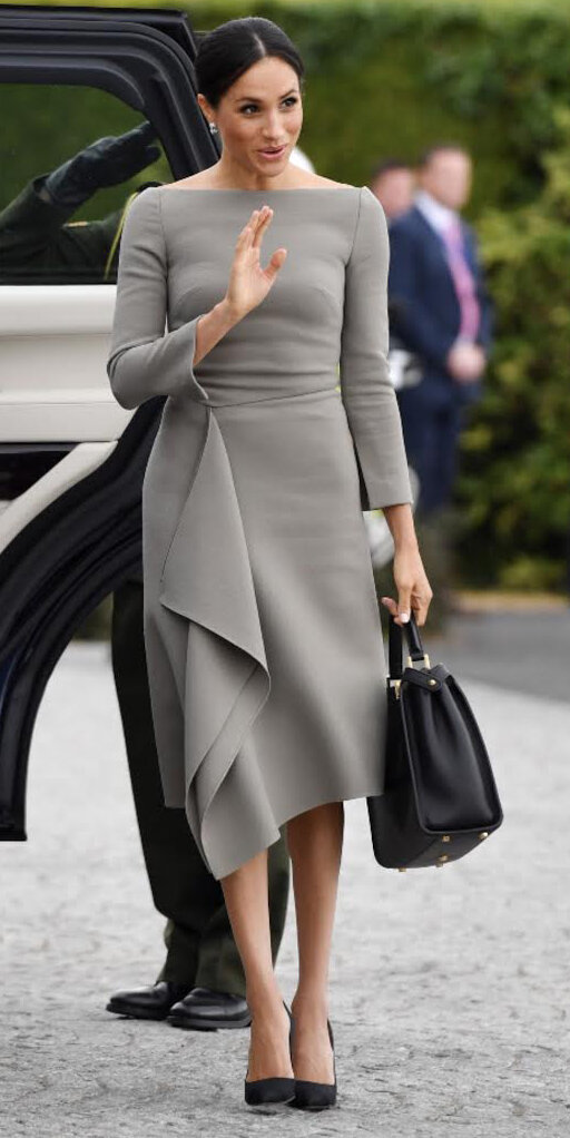 grey midi dress