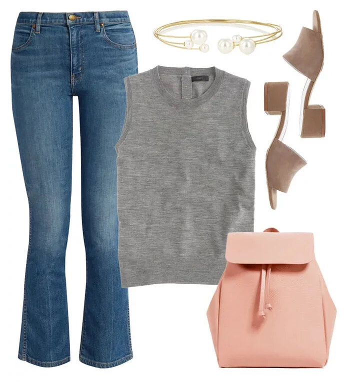 How to wear a peach bag HOWTOWEAR Fashion