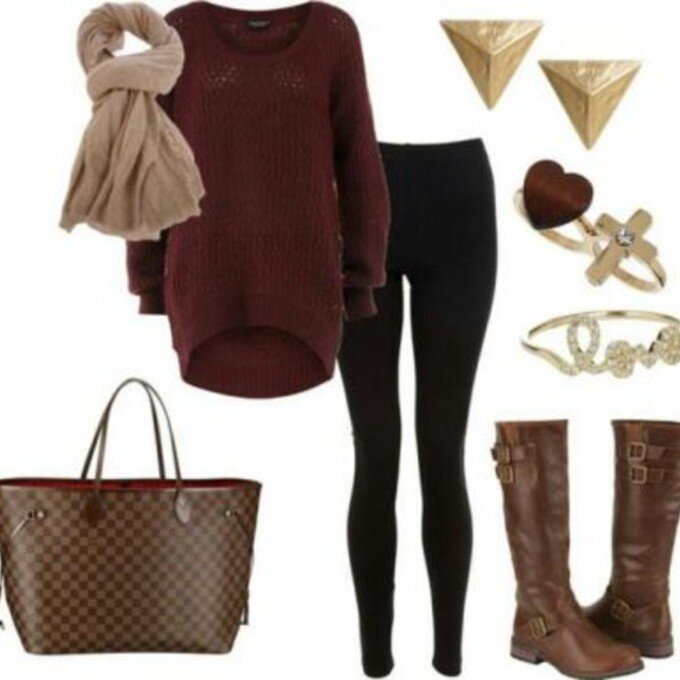 dark brown bag outfit ideas