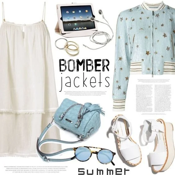 How to wear a blue bag HOWTOWEAR Fashion