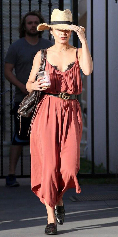 belt-black-bralette-hat-straw-brun-black-shoe-loafers-black-bag-vanessahudgens-orange-jumpsuit-spring-summer-weekend.jpg