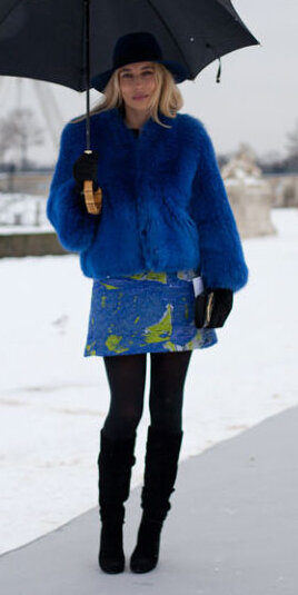 blue-med-mini-skirt-blue-med-jacket-coat-fuzz-hat-wear-style-fashion-fall-winter-statement-fur-black-tights-black-shoe-boots-cobalt-blonde-dinner-french.jpg