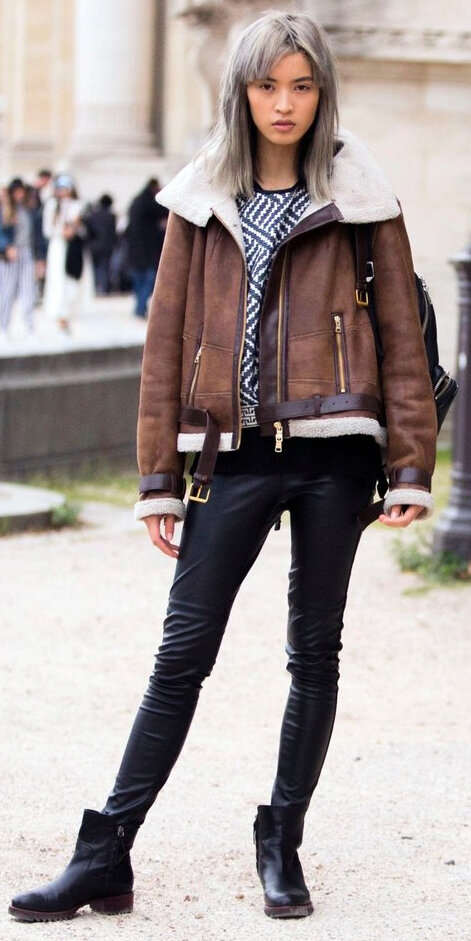 how-to-style-black-leggings-black-shoe-booties-brown-jacket-moto-shearling-grayhair-fall-winter-fashion-weekend.jpg