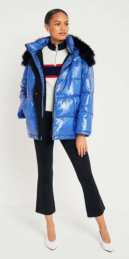 black-culottes-pants-white-shoe-pumps-shiny-blue-med-jacket-coat-puffer-fall-winter-brun-lunch.jpg