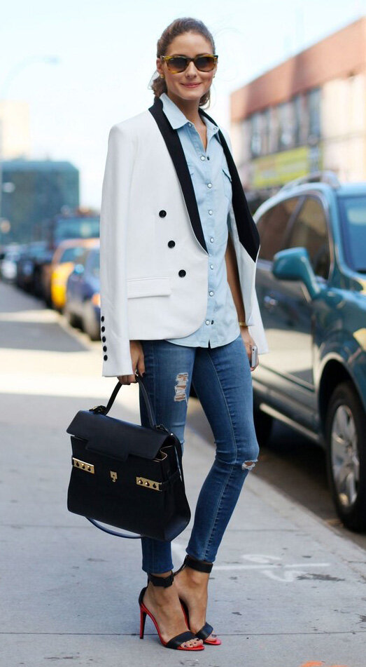 blue-med-skinny-jeans-black-bag-white-jacket-blazer-blue-light-collared-shirt-hairr-pony-sun-black-shoe-sandalh-spring-summer-work.jpg