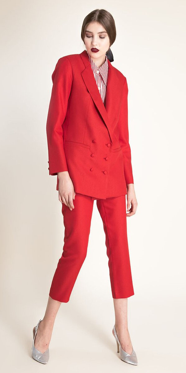 red-slim-pants-red-jacket-blazer-suit-red-collared-shirt-white-shoe-pumps-bun-hairr-fall-winter-dinner.jpg