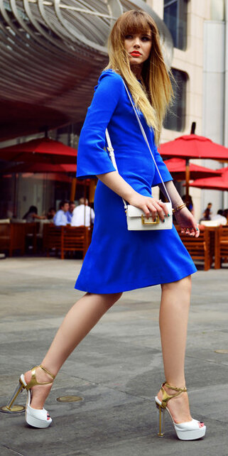 blue-navy-dress-aline-white-bag-white-shoe-pumps-howtowear-fashion-style-outfit-spring-summer-blonde-cobalt-dinner.jpg
