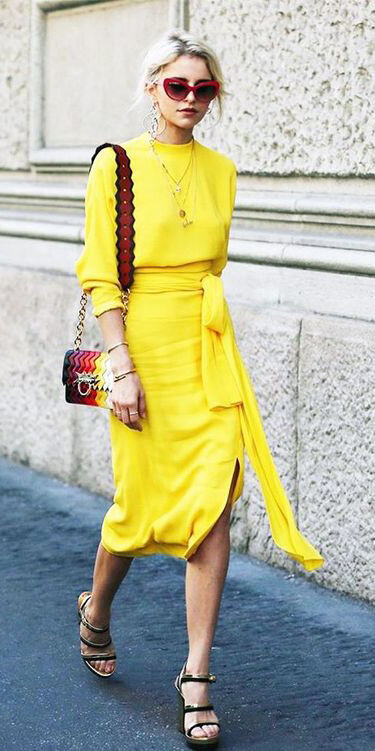 yellow-midi-skirt-yellow-sweater-red-bag-sun-blonde-necklace-spring-summer-lunch.jpg
