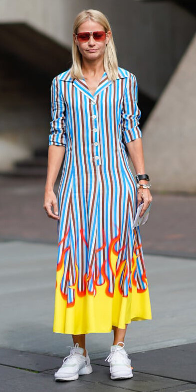 blue-med-dress-shirt-vertical-stripe-flames-print-sun-lob-blonde-white-shoe-sneakers-spring-summer-lunch.jpg