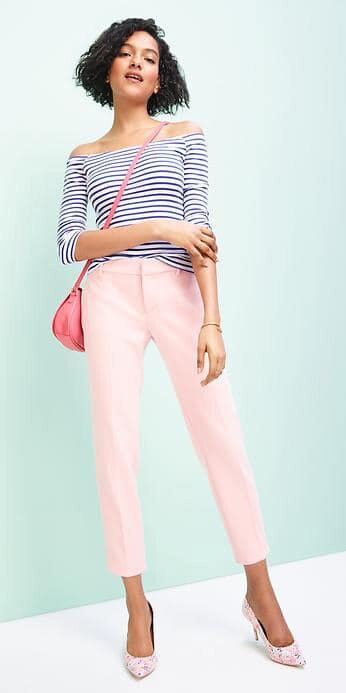 pink-light-slim-pants-blue-navy-tee-stripe-offshoulder-pink-bag-pink-shoe-pumps-brun-spring-summer-lunch.jpg