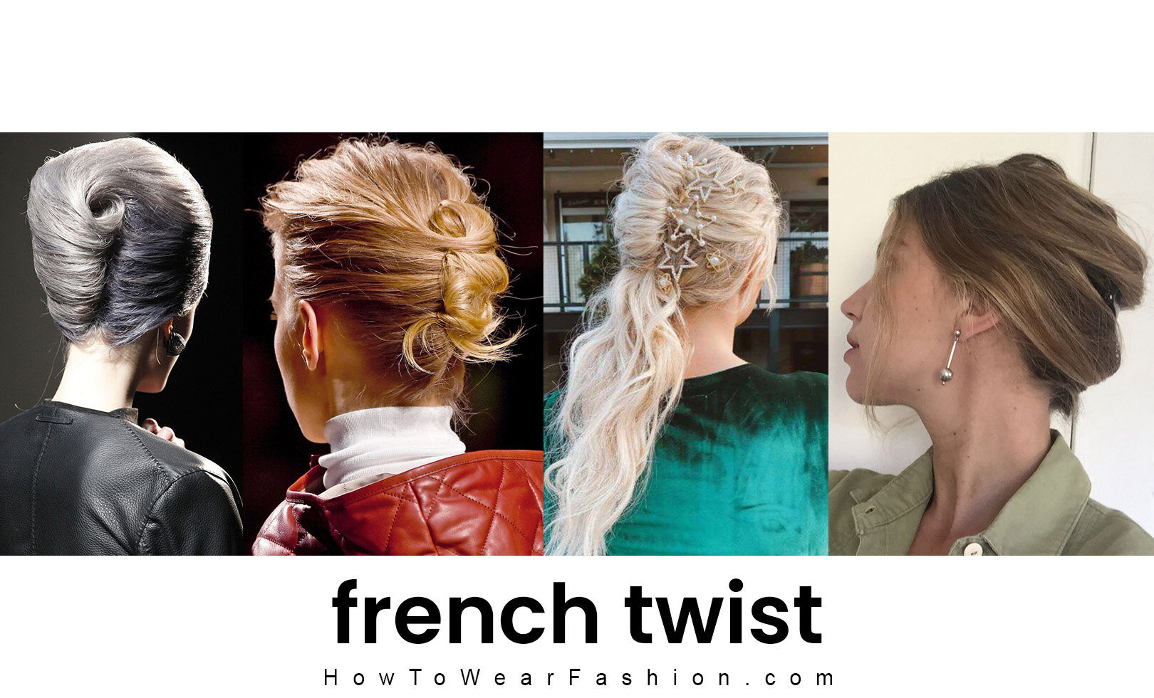 French twist hairstyle - The classic updo for long and short hair