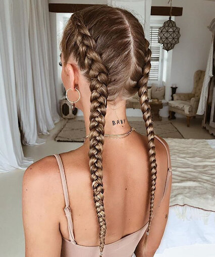 How to Do Double Dutch Braids Hairstyle on Yourself  POPSUGAR Beauty