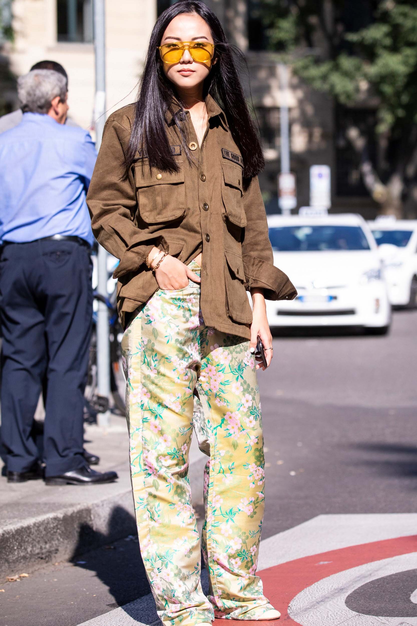 Yellow wide-leg pants | HOWTOWEAR Fashion