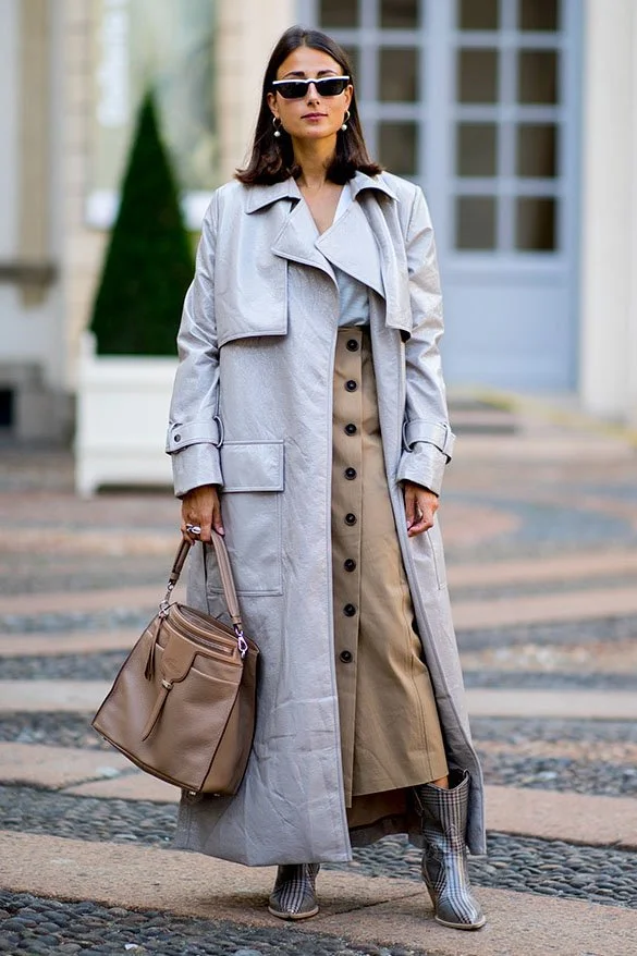 Light gray trench coats HOWTOWEAR Fashion